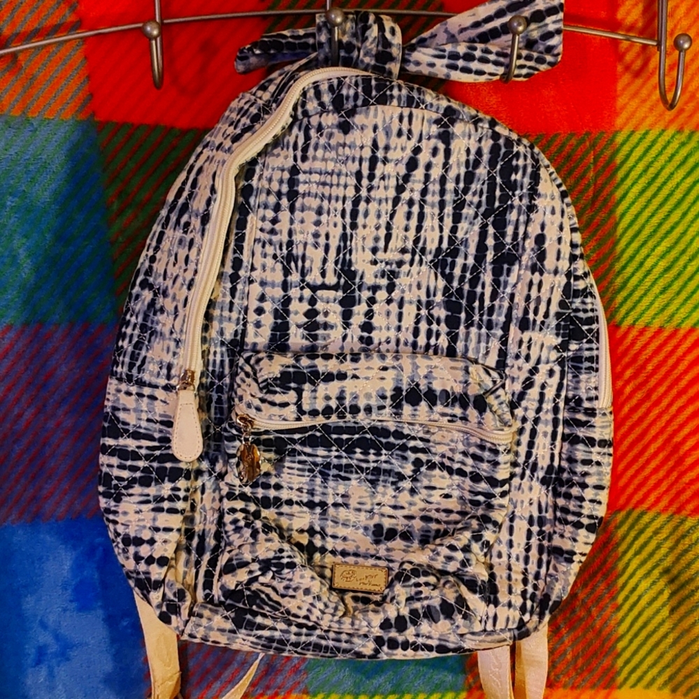 Betsey Johnson Tie-dyed Backpack with Knot Detail